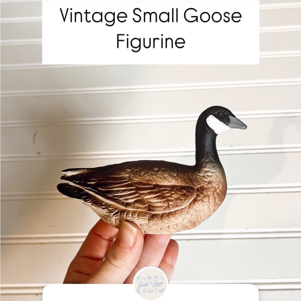 Handcrafted Brown Goose Figurine